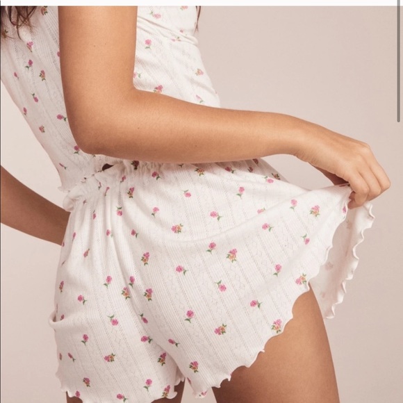 Last one📍For love& 🍋 blossom pointelle shorts - Picture 3 of 4